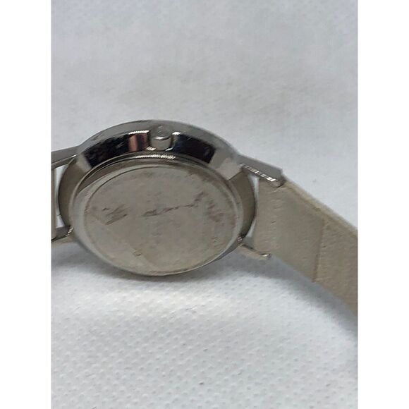 green Lo23SSLW Womens White Leather Analog Mother Of Pearl Dial Wrist Watch HG91 - Picture 7 of 9